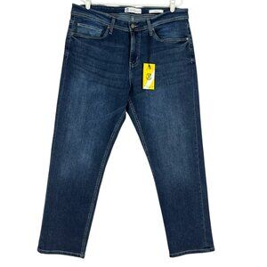 CXL By Christian Lacroix Men Athletic Fit Straight Leg Blue Denim Jean 36x30 NWT